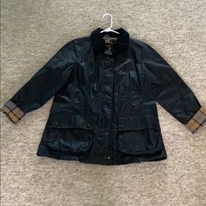 Navy Barbour Jacket in mint condition